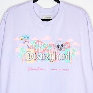 NWT Disney x Stoney‎ Clover Lane Marquee Crew Neck Sweatshirt Lavender 2X Plus